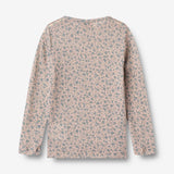 Wheat Wool Langærmet Ull T-shirt Alfie Jersey Tops and T-Shirts 1481 blue flowers