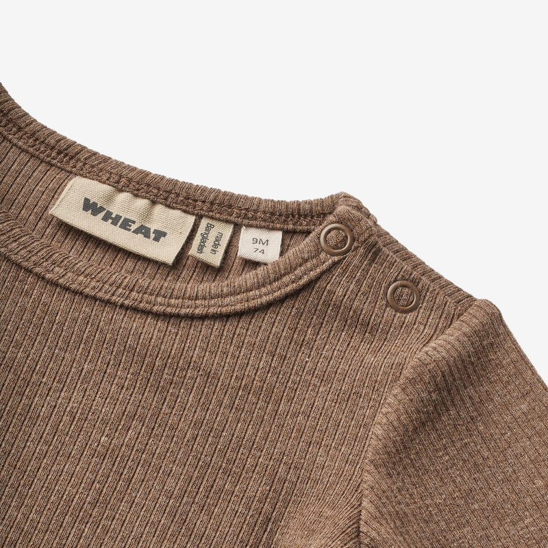 Wheat Main Langermet Body Berti Underwear/Bodies 3303 coffee melange