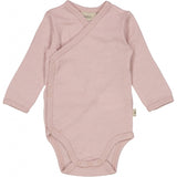 Wheat Wool Langermet Omslagsbody i Ull Underwear/Bodies 2487 rose powder