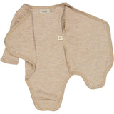 Wheat Wool Langermet Omslagsbody i Ull Underwear/Bodies 3204 khaki melange