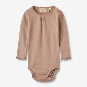 Wheat Main Langermet Rib Body Lotta Underwear/Bodies 1164 nougat rose