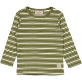 Wheat Main Langermet Stripete Genser Jersey Tops and T-Shirts 4099 winter moss