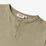 Wheat Main  Langermet T-Skjorte Morris Jersey Tops and T-Shirts 4122 sage