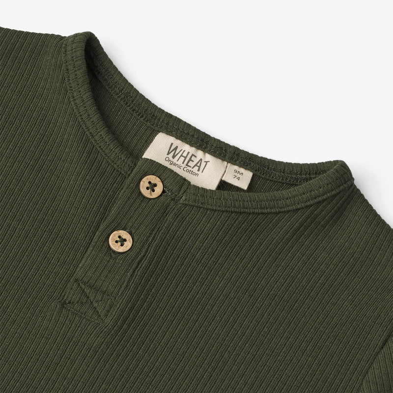 Wheat Main  Langermet T-Skjorte Morris | Baby Jersey Tops and T-Shirts 4097 deep forest