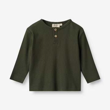 Wheat Main  Langermet T-Skjorte Morris | Baby Jersey Tops and T-Shirts 4097 deep forest