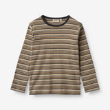 Wheat Main  Langermet T-Skjorte Stig Jersey Tops and T-Shirts 0181 multi stripe