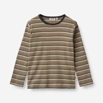 Wheat Main  Langermet T-Skjorte Stig Jersey Tops and T-Shirts 0181 multi stripe