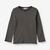 Wheat Main  Langermet T-Skjorte Stig Jersey Tops and T-Shirts 1433 navy stripe