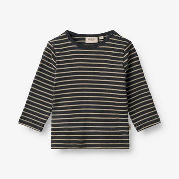 Wheat Main  Langermet T-Skjorte Stig | Baby Jersey Tops and T-Shirts 1433 navy stripe