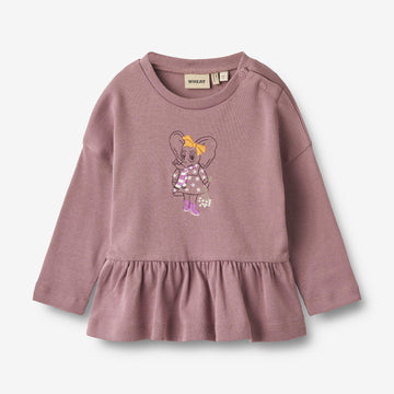 Wheat Main Langermet T-skjorte Katrine | Baby Jersey Tops and T-Shirts 1308 lavender dawn