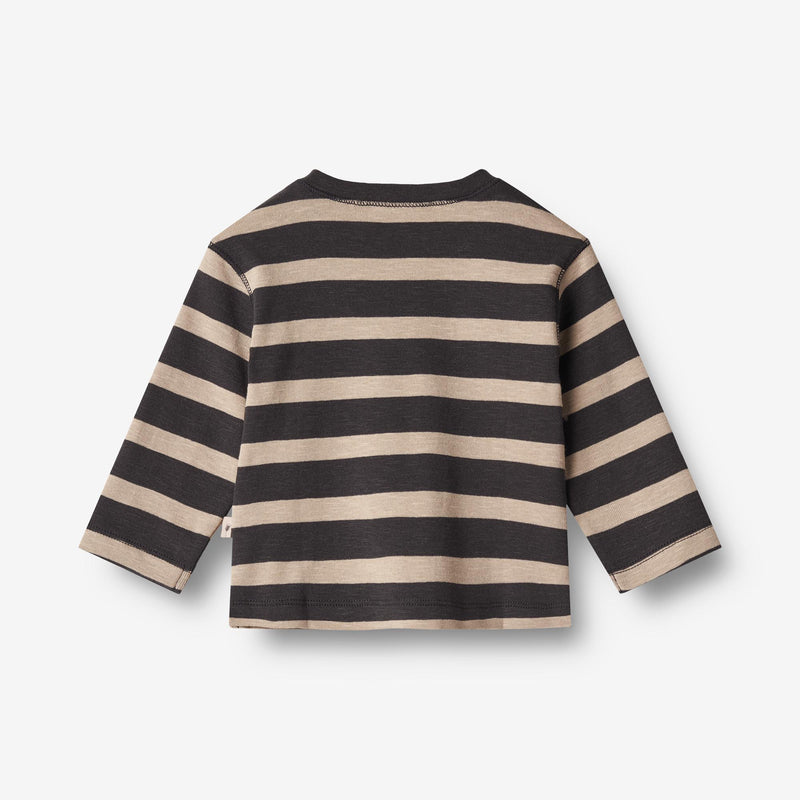 Wheat Main  Langermet T-skjorte Nohr | Baby Jersey Tops and T-Shirts 9209 dark stripe