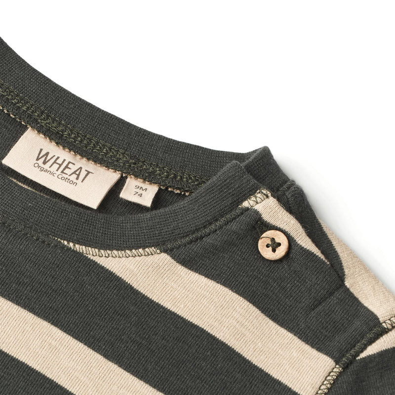 Wheat Main  Langermet T-skjorte Nohr | Baby Jersey Tops and T-Shirts 9209 dark stripe