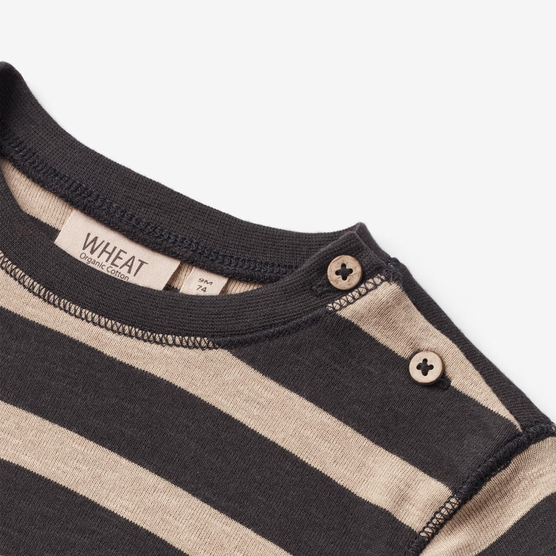 Wheat Main  Langermet T-skjorte Nohr | Baby Jersey Tops and T-Shirts 9209 dark stripe
