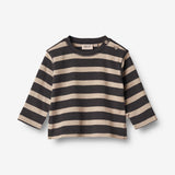 Wheat Main  Langermet T-skjorte Nohr | Baby Jersey Tops and T-Shirts 9209 dark stripe