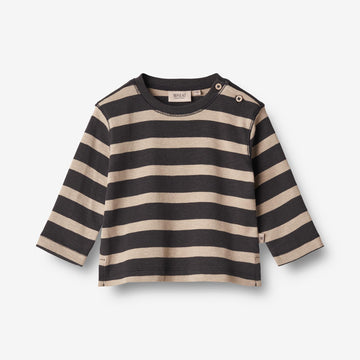 Wheat Main  Langermet T-skjorte Nohr | Baby Jersey Tops and T-Shirts 9209 dark stripe