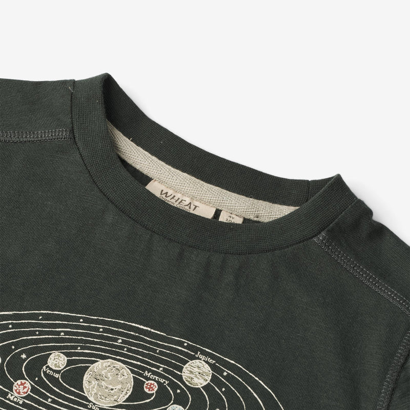 Wheat Main  Langermet T-skjorte Solsystemet Jersey Tops and T-Shirts 0025 black coal