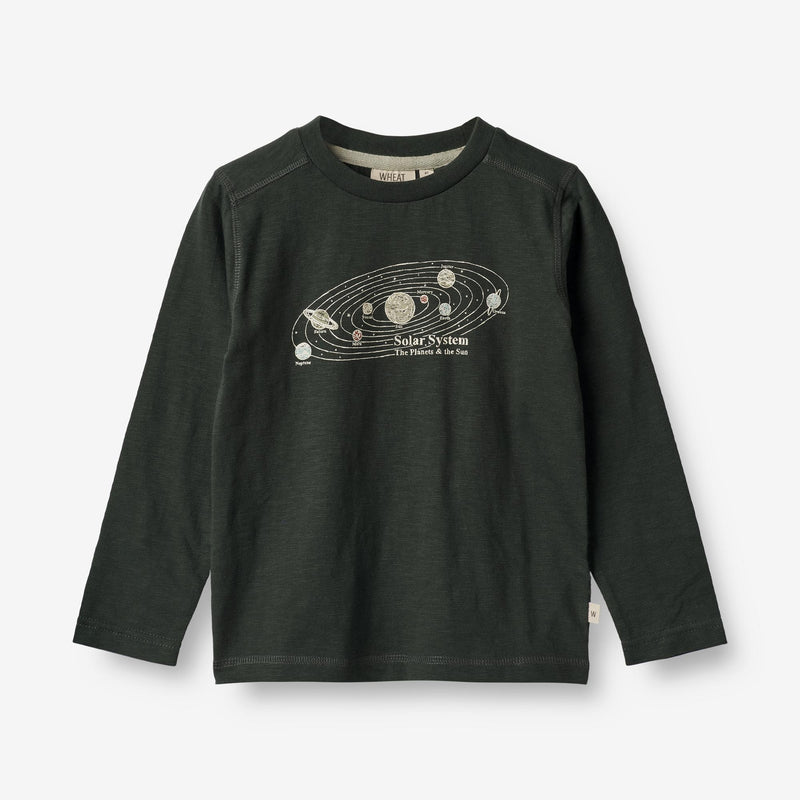 Wheat Main  Langermet T-skjorte Solsystemet Jersey Tops and T-Shirts 0025 black coal