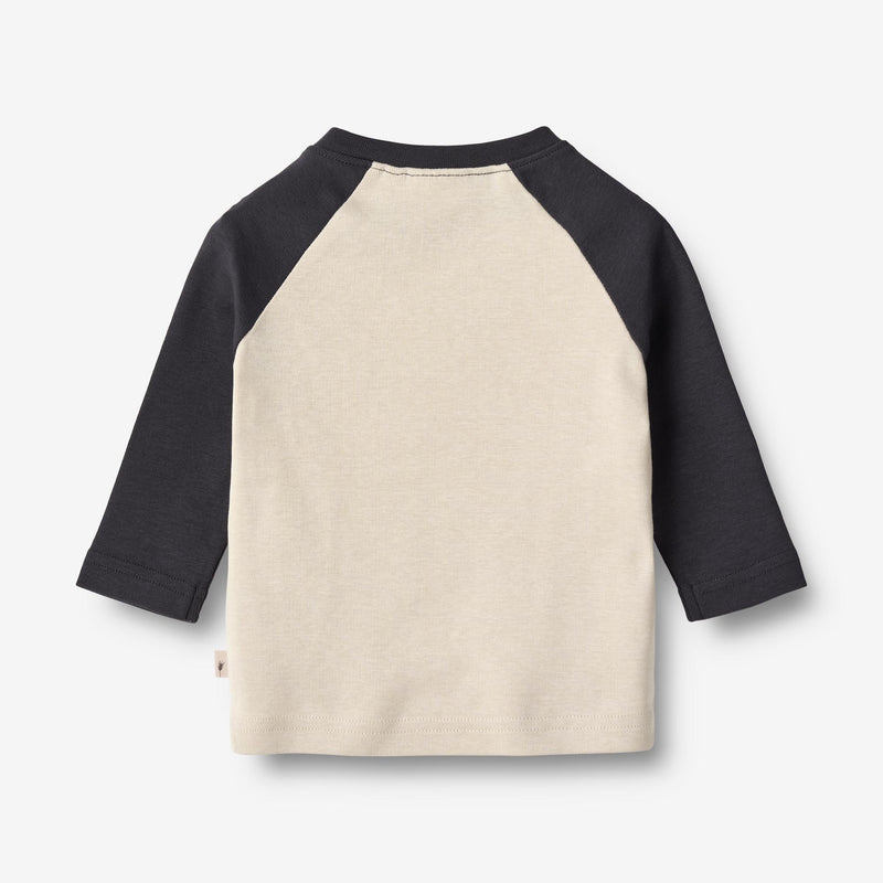 Wheat Main  Langermet T-skjorte Valross | Baby Jersey Tops and T-Shirts 1432 navy