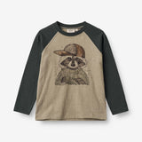 Wheat Main  Langermet T-skjorte Vaskebjørn Jersey Tops and T-Shirts 3239 beige stone