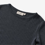 Wheat SMU Langermet Ull T-skjorte Alfie Jersey Tops and T-Shirts 1432 navy