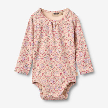 Wheat Main Langermet body Liv Body 9876 magenta heart flowers