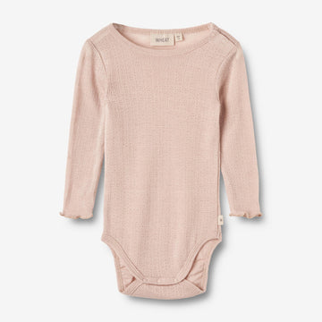 Wheat Wool Langermet ull/silke body Liea Underwear/Bodies 1356 pale lilac