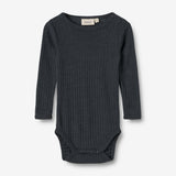 Wheat Wool Langermet ull/silke body Liea Underwear/Bodies 1432 navy