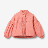 Wheat Outerwear Lettvekts Pufferjakke Sola Jacket 9606 red check