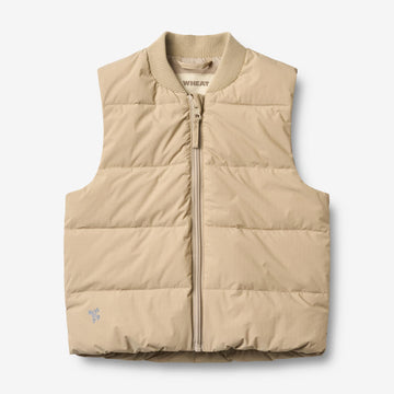 Wheat Outerwear Lettvekts dunvest Fryd Vest 9608 sand stone
