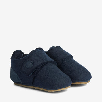 Wheat Footwear Filt Tøfler Marlin Indoor Shoes 1432 navy