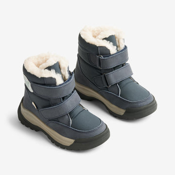 Wheat Footwear Millas Dobbel Borrelås Tex Winter Footwear 1432 navy