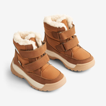 Wheat Footwear Millas Dobbel Borrelås Tex Winter Footwear 9002 cognac