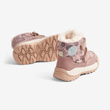 Wheat Footwear Millas Dobbel Borrelås Tex Print Winter Footwear 2163 dusty rouge 