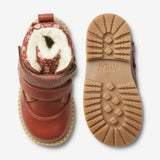 Wheat Footwear Moon Borrelås Tex Print Winter Footwear 2072 red