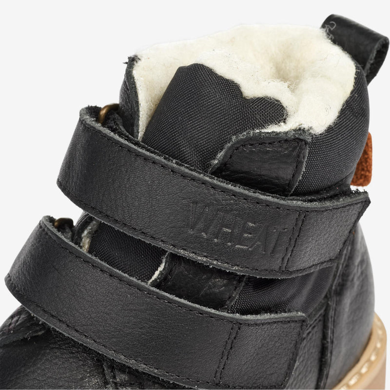 Wheat Footwear Moon Velcro Tex Winter Footwear 0021 black