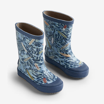 Wheat Footwear  Muddy Gummistøvel Print Rubber Boots 1326 indigo surfboards