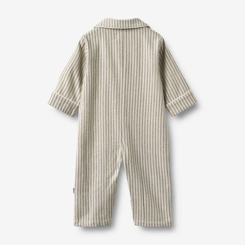 Wheat Main Nattdrakt Lennie Home 9585 blue stripe
