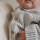 Wheat Main Nattdrakt Lennie Home 9585 blue stripe