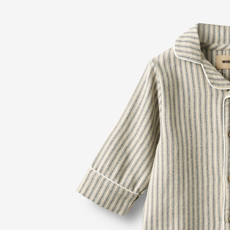 Wheat Main Nattdrakt Lennie Home 9585 blue stripe