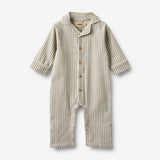 Wheat Main Nattdrakt Lennie Home 9585 blue stripe