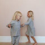 Wheat Main Nattkjole Sylva Home 9585 blue stripe