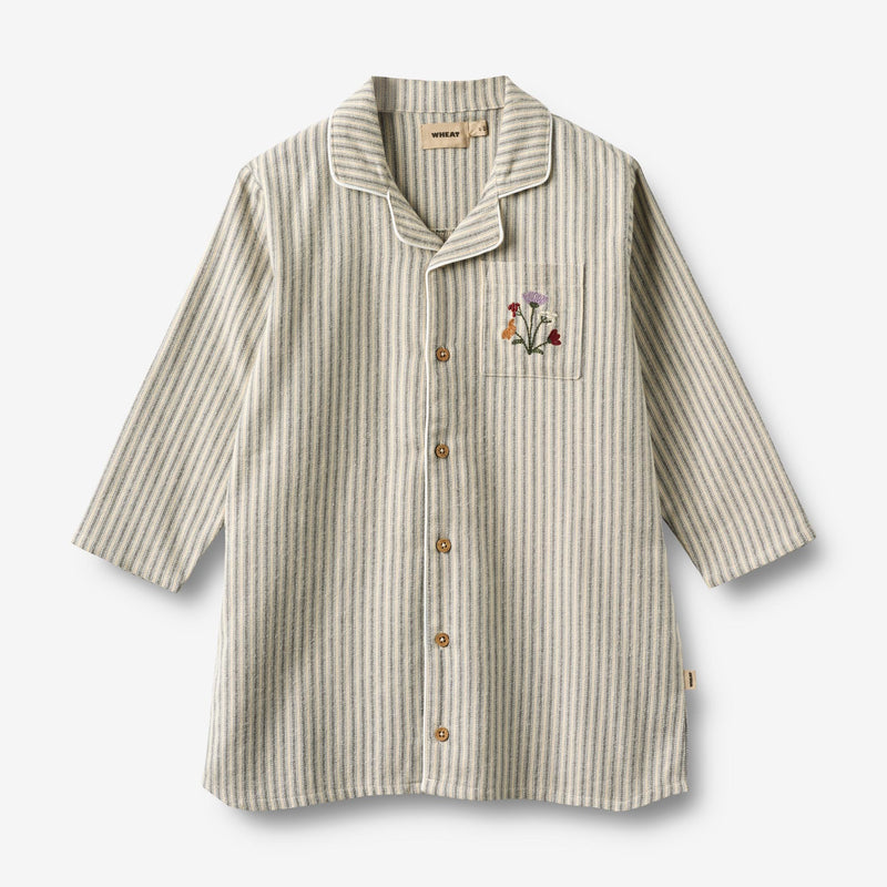 Wheat Main Nattkjole Sylva Home 9585 blue stripe
