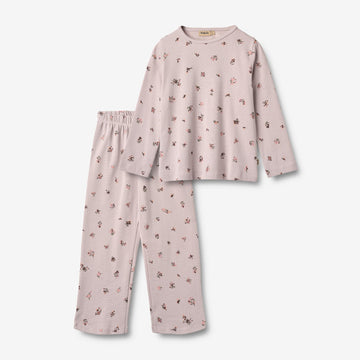 Wheat Main Nattøy Picoting Mila Home 1353 soft lilac flowers