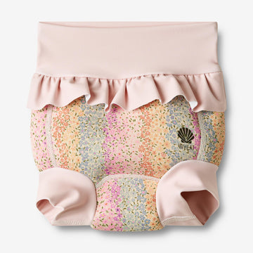 Wheat Main  Neoprene Badebukser Ruffle Swimwear 9506 rainbow flowers