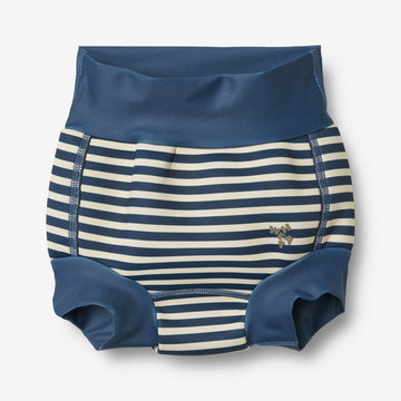 Wheat Main Neoprene Swim Pants Anker Shorts 1048 blue stripe