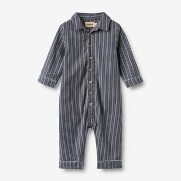 Wheat Main Night suit Lennart Home 4339 blue holiday stripe
