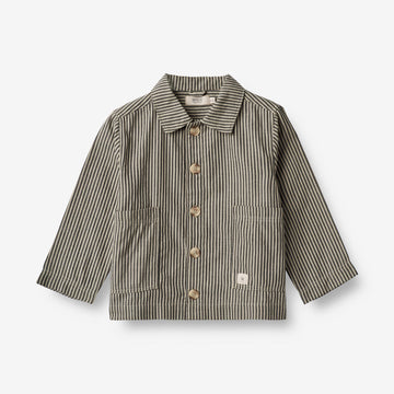 Wheat Main  Overskjorte Avi Shirts and Blouses 0030 black coal stripe