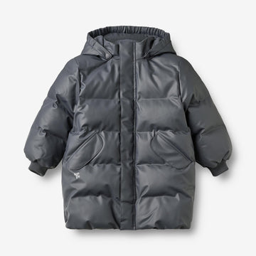 Wheat Outerwear PU Pufferjakke Kyst Jacket 1292 greyblue