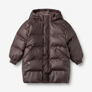 Wheat Outerwear PU Pufferjakke Kyst Jacket 9620 chocolate plum