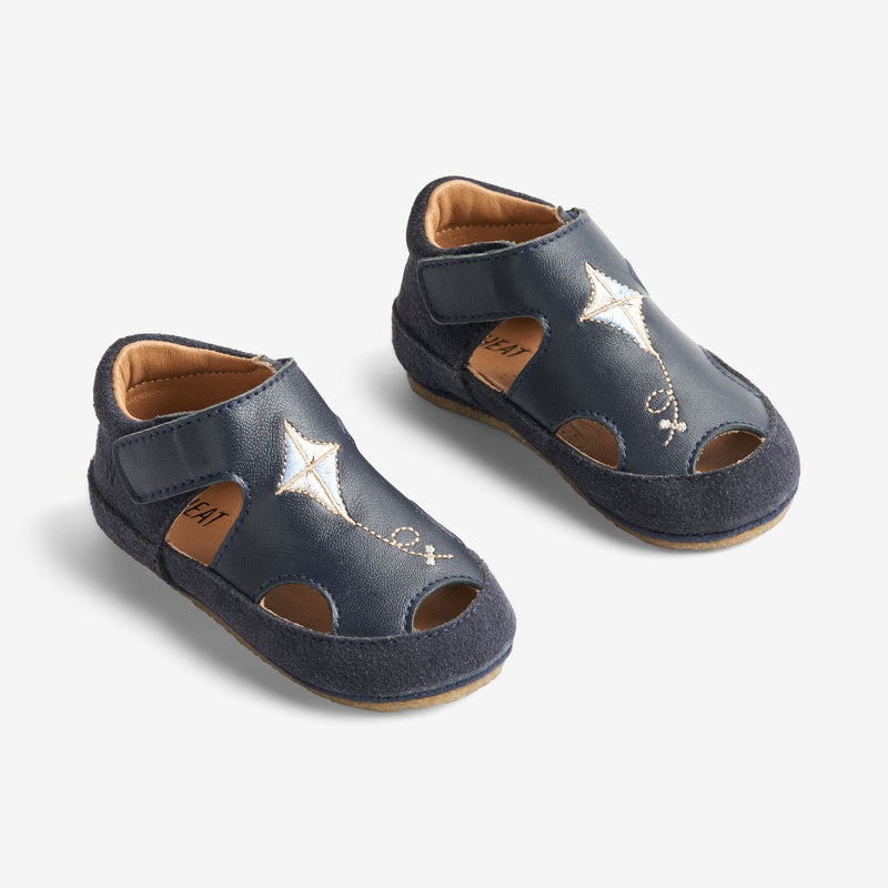 Wheat Footwear Pax innendørs sandal | Baby Indoor Shoes 1432 navy